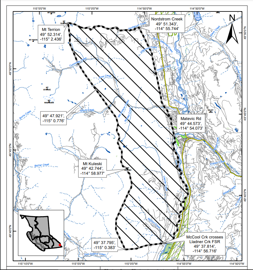 Area Restriction Order implemented for Lladnar Creek wildfire near